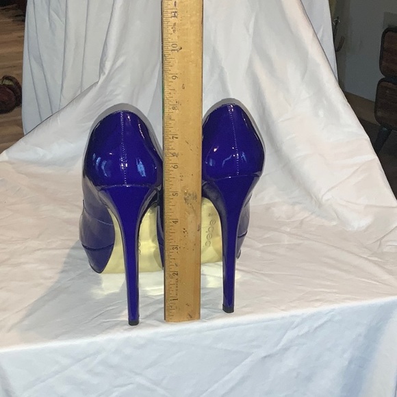 Royal Blue Patton leather shoes - Picture 3 of 4